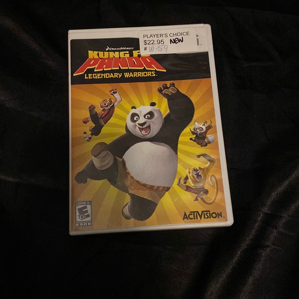 Kung Fu Panda legendary warriors game for Wii